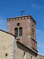 France, Ain, Monthieux (La Dombes), Eglise romane du 12eme (9)